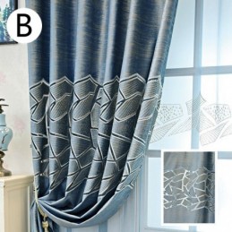 Rideau Nordique Sur Mesure, Broderie Minimaliste, Traitement De Fenêtre