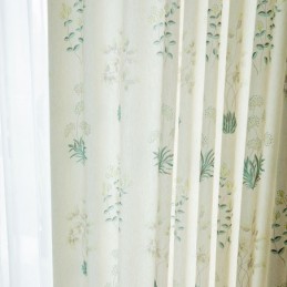 Rideaux Occultants À Imprimé Tropical, Rideaux À Feuilles Vertes, Rideaux Sur Mesure Pour Chambre À Coucher