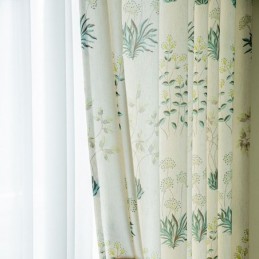 Rideaux Occultants À Imprimé Tropical, Rideaux À Feuilles Vertes, Rideaux Sur Mesure Pour Chambre À Coucher
