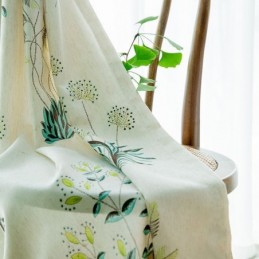 Rideaux Occultants À Imprimé Tropical, Rideaux À Feuilles Vertes, Rideaux Sur Mesure Pour Chambre À Coucher
