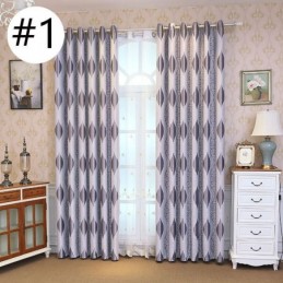 Rideau Occultant Nordic Max Sur Mesure, Motif Vigne Jacquard Imprimé Pour Chambre
