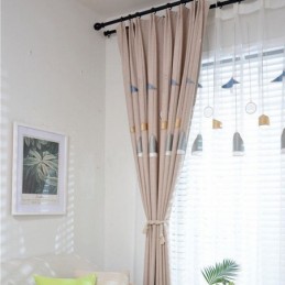Rideau De Fenêtre Brodé De Haute Qualité, Fabriqué Sur Mesure Pour Le Salon