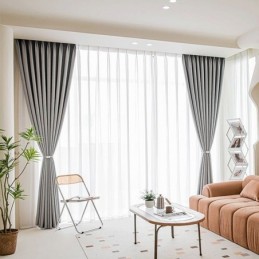 Rideaux Modernes De Couleur Unie, Occultants, Sur Mesure, Pour Salon Et Chambre À Coucher