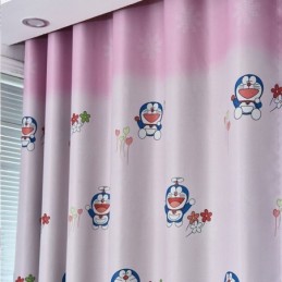 Rideau Occultant Imprimé Doraemon, Sur Mesure, Pour Chambre D'Enfant