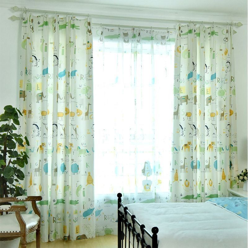 Rideau Sur Mesure Imprimé Animal Pour Chambre D'Enfant
