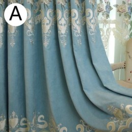 Rideau Sur Mesure Pour La Maison, Style Européen, Broderie Florale