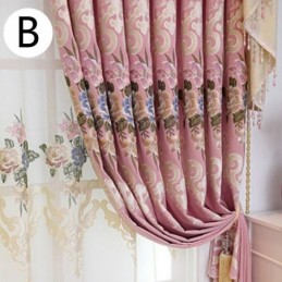 Rideau Sur Mesure Pour La Maison, Style Européen, Broderie Florale