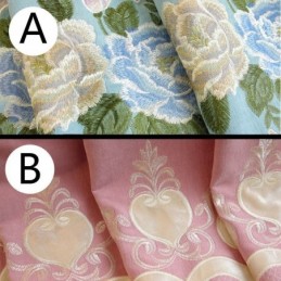 Rideau Sur Mesure Pour La Maison, Style Européen, Broderie Florale