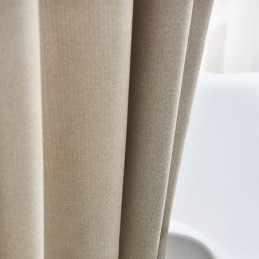 Rideau Occultant Sur Mesure, Couleur Unie, Motif Étoile Ajourée