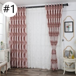 Rideaux Modernes En Tissu Jacquard Chenille Européen Pour Salon, Salle À Manger Et Chambre À Coucher