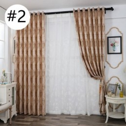 Rideaux Modernes En Tissu Jacquard Chenille Européen Pour Salon, Salle À Manger Et Chambre À Coucher