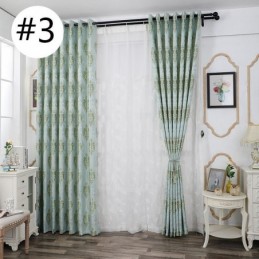 Rideaux Modernes En Tissu Jacquard Chenille Européen Pour Salon, Salle À Manger Et Chambre À Coucher