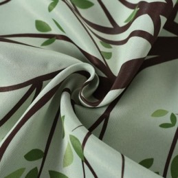 Rideaux Pastoraux Modernes Imprimés D'Arbres Pour Salon Et Chambre À Coucher