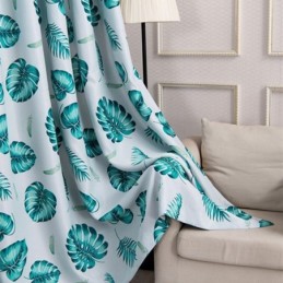 Rideaux Modernes À Imprimé Tropical, Feuilles Vertes, Pour Fenêtre De Salon
