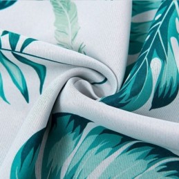 Rideaux Modernes À Imprimé Tropical, Feuilles Vertes, Pour Fenêtre De Salon