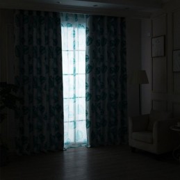 Rideaux Modernes À Imprimé Tropical, Feuilles Vertes, Pour Fenêtre De Salon