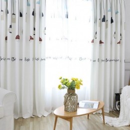 Rideau Imprimé Moderne Sur Mesure, Motif Lustre, Occultant Pour Salon