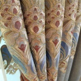 Rideau En Chenille Sur Mesure, Style Européen, Pour Fenêtre