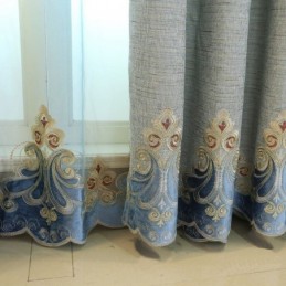 Rideau En Chenille Sur Mesure, Style Européen, Pour Fenêtre
