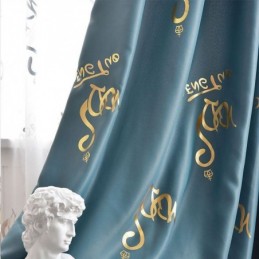 Rideau Occultant Sur Mesure, Motif De Caractère De Style Nordique