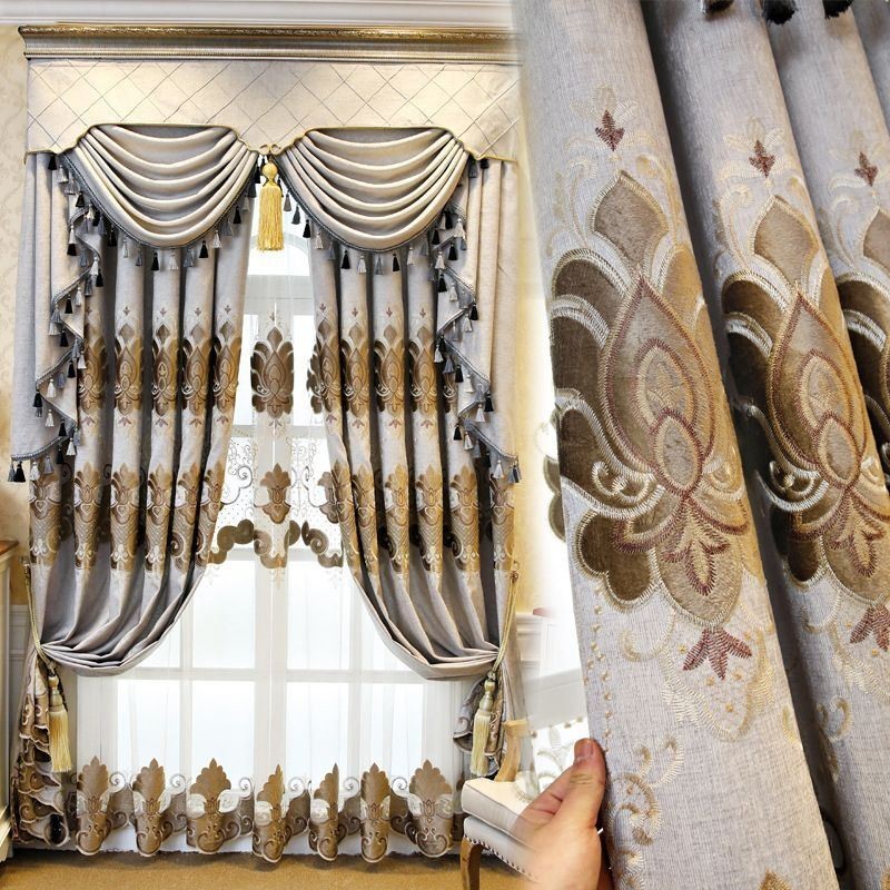 Rideau Sur Mesure Rideau Style Européen Broderie