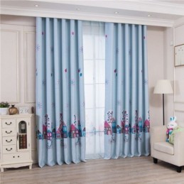 Rideaux Occultants Pour Chambre D'Enfant Motif Maison De Dessin Animé