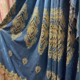 Rideau De Luxe Sur Mesure, Style Européen Brodé