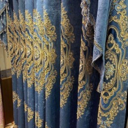 Rideau De Luxe Sur Mesure, Style Européen Brodé