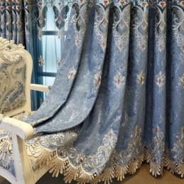 Rideau En Chenille Sur Mesure, Style Européen, Pour Fenêtre De Salon