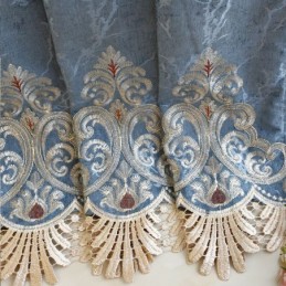 Rideau En Chenille Sur Mesure, Style Européen, Pour Fenêtre De Salon