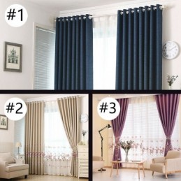 Rideau Occultant Sur Mesure, Broderie Minimaliste