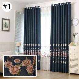 Rideau Occultant Sur Mesure, Broderie Minimaliste
