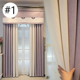 Rideau Occultant De Couleur Unie Sur Mesure Pour Salon