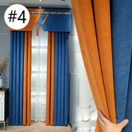 Rideau Occultant De Couleur Unie Sur Mesure Pour Salon