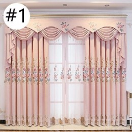 Rideau Sur Mesure Pour La Maison, Style Européen, Broderie Florale