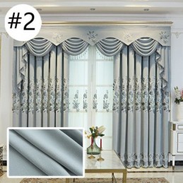Rideau Sur Mesure Pour La Maison, Style Européen, Broderie Florale