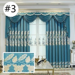 Rideau Sur Mesure Pour La Maison, Style Européen, Broderie Florale