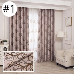Rideaux Occultants Modernes En Tissu Jacquard À Motif Arbre