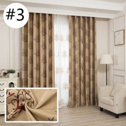 Rideaux Occultants Modernes En Tissu Jacquard À Motif Arbre
