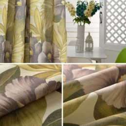 Rideau Occultant Country Max Sur Mesure, Imprimé Floral, Pour Chambre À Coucher