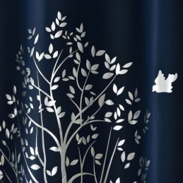 Rideau Occultant Sur Mesure Motif Arbres Minimalistes Nordiques