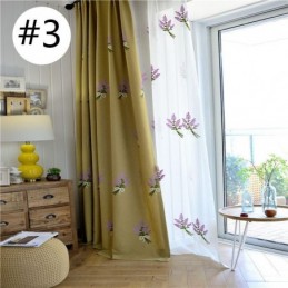 Rideau En Coton Et Lin Sur Mesure, Broderie Minimaliste