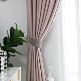 Rideau De Maison Sur Mesure, Style Nordique, Couleur Unie