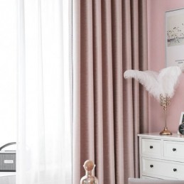 Rideau De Maison Sur Mesure, Style Nordique, Couleur Unie