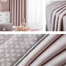 Rideau De Maison Sur Mesure, Style Nordique, Couleur Unie