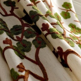 Rideau Moderne Sur Mesure En Coton Et Lin, Frais Et Minimaliste