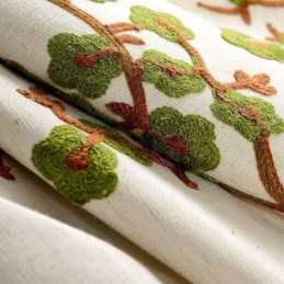 Rideau Moderne Sur Mesure En Coton Et Lin, Frais Et Minimaliste