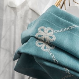 Rideau Moderne Sur Mesure En Coton À Motif Losanges