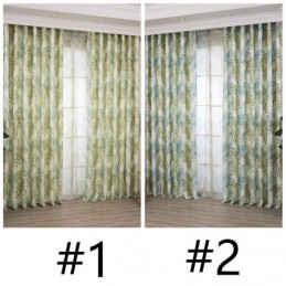 Rideau Occultant Imprimé Tropical, Sur Mesure, En Tulle, Motif Feuilles Américaines, Pour Chambre À Coucher