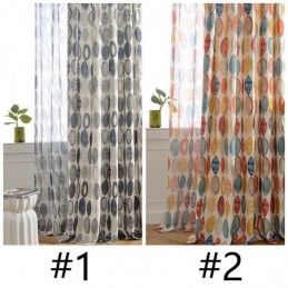 Rideau Moderne Sur Mesure En Coton Imprimé Cercles